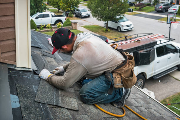 Professional Storm Damage Roof Repair technician working in New Haven, MO